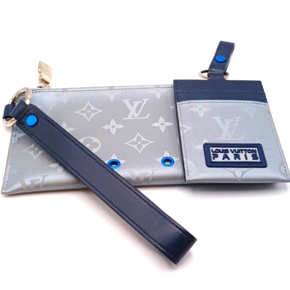 Louis Vuitton Ltd. Ed. monogram Alpha Satellite Canvas Pouch & Card C - Picture 5 of 15